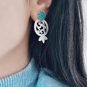 950 silver earrings / handmade